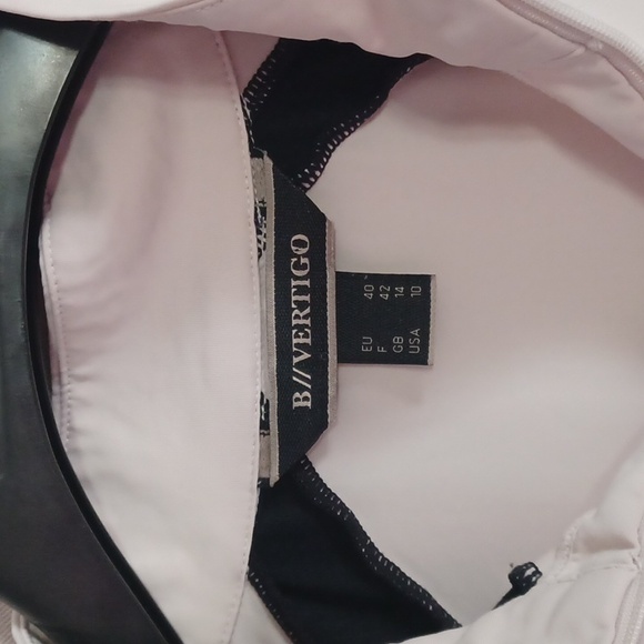 B Vertigo Nancy Equestrian Training Top, Long Sleeve, Black And Cream - Picture 2 of 16